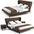 Elegant Gentleman Bed: Poliform 3D model small image 1