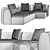 Modern Panorama Sofa by Bonaldo 3D model small image 2