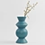 Handcrafted Hilda Blue Totem Vase 3D model small image 1