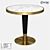  LoftDesign 60833 Round Wood/Metal Table 3D model small image 1