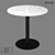 Modern Metal and Marble Table 3D model small image 1