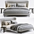 Poliform Gentleman Bed: Stylish Luxury Sleep 3D model small image 1