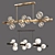 Contemporary Metal & Glass Chandelier 3D model small image 1