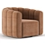 Fitz Russet Swivel Chair: Comfort Meets Style 3D model small image 3