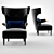 Elegant Sika Armchair 3D model small image 2