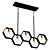 HexaLight Linear Chandelier 3D model small image 1