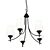 Elegant 5-Light Ashley Chandelier 3D model small image 1