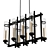 Transparent Elegance - Glass Tubes Island Chandelier 3D model small image 1