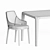 Elegant Dining Set: Velis Dining Chair & Eiles Dining Table 3D model small image 4
