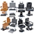 Ultimate Barbershop Chair Collection 3D model small image 2