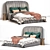 Sleek Modern Bed: Stylish and Functional 3D model small image 1