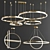 Elegant Ring Chandelier Collection 3D model small image 1