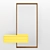 Shalet Mirror: Elegant Floor Mirror with Backlit Frame 3D model small image 1