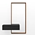 Shalet Mirror: Elegant Floor Mirror with Backlit Frame 3D model small image 3