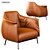 Luxurious Archibald Armchair: Sophisticated Comfort 3D model small image 2