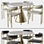 Elegant Lenox Dining Set: Chair & Table 3D model small image 1