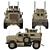  Cougar 4x4 Military Vehicle: Rugged & Reliable 3D model small image 4