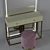 Luxury Console Dressing Table Set 3D model small image 3