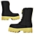 Stylish Leather Boots: Perfect for Any Season 3D model small image 3