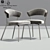 Sleek Stacking Dining Chair 3D model small image 2