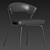 Sleek Stacking Dining Chair 3D model small image 5