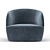 Glamorous Gwyneth Boucle Chair 3D model small image 2