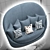 Elegant Petalo Sofa: Perfect Comfort for Your Pets 3D model small image 5