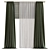 Contemporary Window Curtain Design 3D model small image 1