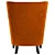 Contemporary Campo Armchair 3D model small image 4