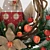 Festive Holiday Wreath - 550mm x 550mm 3D model small image 2