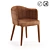 Leos Dining Chair: Stylish and Comfortable 3D model small image 1