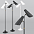 Siro Double Floor Lamp: Modern Finnish Design 3D model small image 1