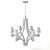 Elegant Crystal Cube Chandelier 3D model small image 4