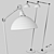 Midgard Modular TYP 556 Floor Lamp: Sleek German Design 3D model small image 2