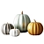 Autumn Harvest Pumpkin Set 3D model small image 1