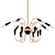 Nordic Iron Loft Pendant Chandelier 3D model small image 1