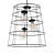 Bronx Glass Dome Cage Pendant 3D model small image 1