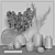 Pampa Grass Vase Décor: Stunning 3D Model 3D model small image 4