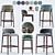 Aster Grange Bar Stool: Sleek and Stylish Seating 3D model small image 6