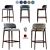 Aster Grange Bar Stool: Sleek and Stylish Seating 3D model small image 12