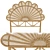 Petal Rattan Headboard: Elegant and Timeless 3D model small image 1