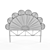 Petal Rattan Headboard: Elegant and Timeless 3D model small image 2