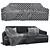 Luxurious Baker Skylar Sofa 3D model small image 4