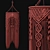 Boho Macrame Pendant Light 3D model small image 2