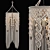 Boho Macrame Pendant Light 3D model small image 3