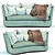 Apollo Modern Luxury Sofa 3D model small image 1