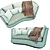 Apollo Modern Luxury Sofa 3D model small image 2