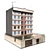 Realistic Low Poly Building Model 3D model small image 1