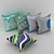 Luxury Designer Cushions by Jonathan Adler 3D model small image 1