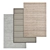 Luxury Carpets Set: High Quality Textures, 3 Variants 3D model small image 1